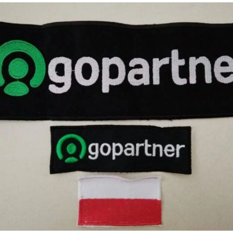 Emblem bordir logo gopartner//go partner