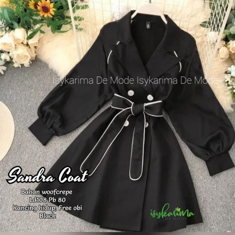 SANDRA COAT WOOFCREPE BY ISYKARIMA DE MODE