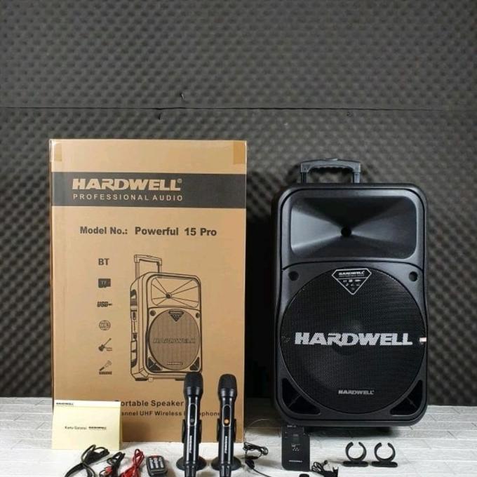 Portable speaker 15 inch original hardwell powerfull 15 pro