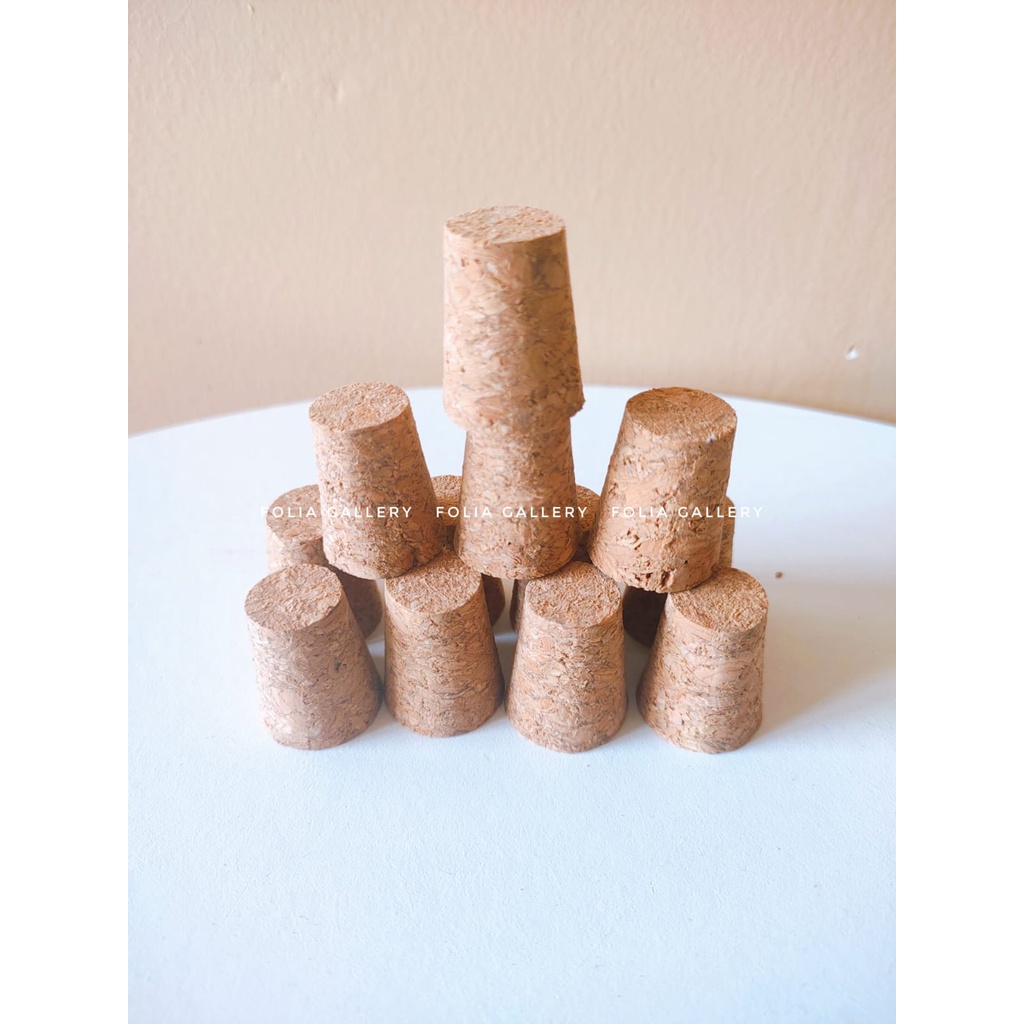 MINI Tutup Botol Kaca Gabus Kayu/ Bottle Cork/Wine Cork / Sumbat Kayu Besar