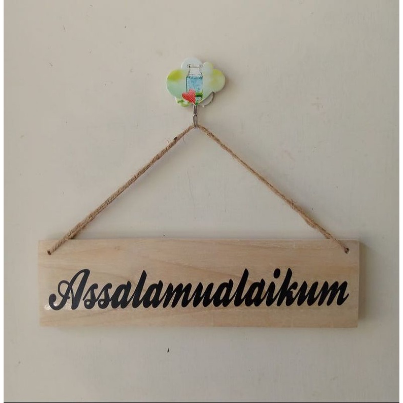 GANTUNGAN ASSALAMUALAIKUM | GANTUNGAN SALAM | HIASAN PINTU | GANTUNGAN TULISAN | TULISAN GANTUNG