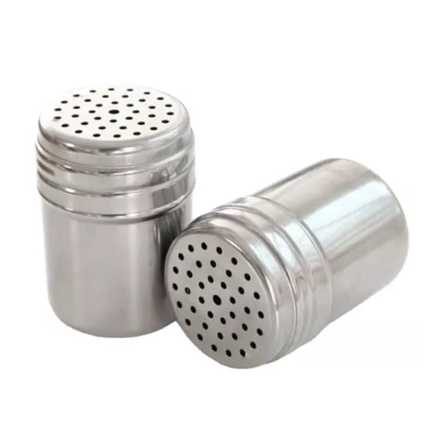 Tempat Bumbu Garam Lada Merica Salt Pepper Bubuk Stainless / Pepper Shaker/ Tempat Bumbu Merica Lada / Tempat Tusuk Gigi / Tempat Bumbu Stainless Serbaguna