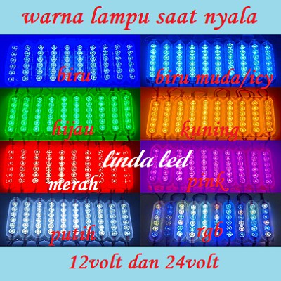 LAMPU LED MODUL 6MATA SMD 2835 10425 12VOLT dan 24VOLT WATERPROOF 6 MATA 12V 24V 1224 V VOLT VARIASI