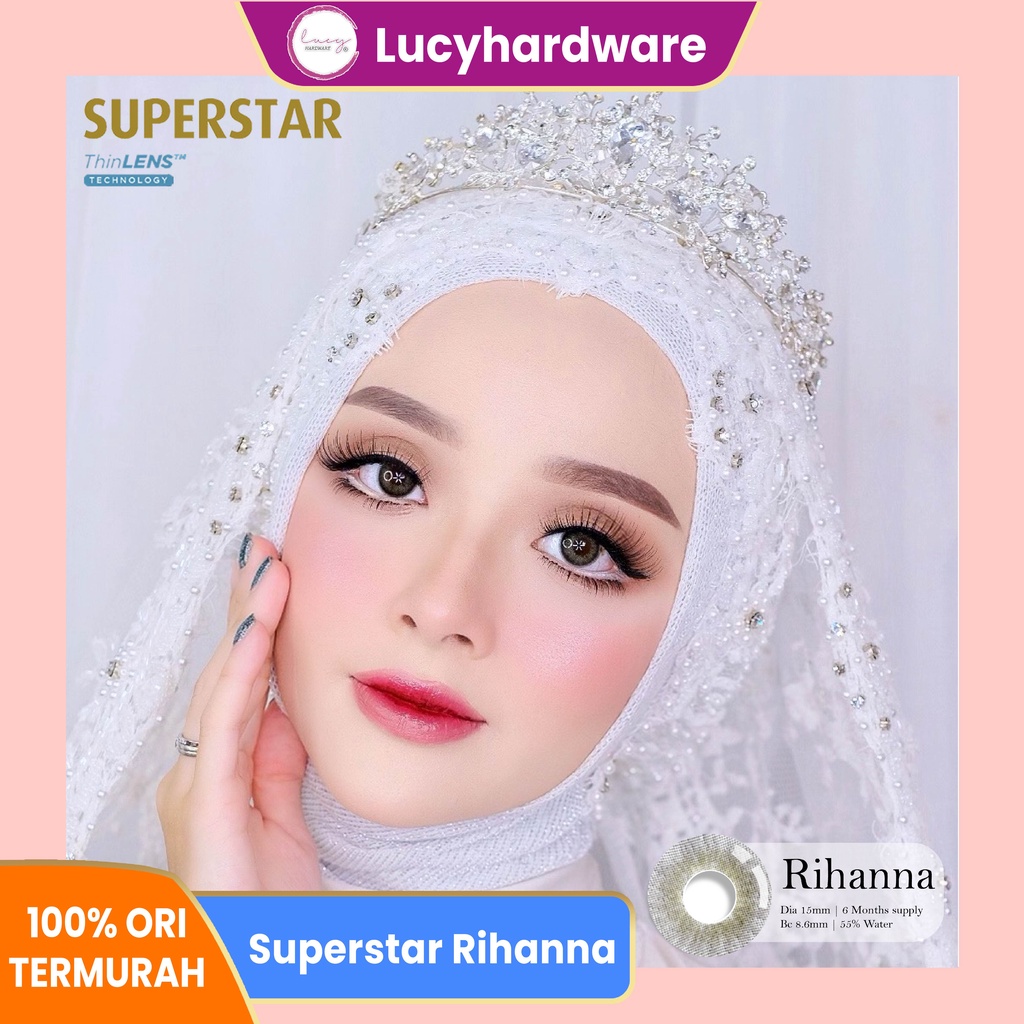 Superstar Rihanna softlens warna  bulanan