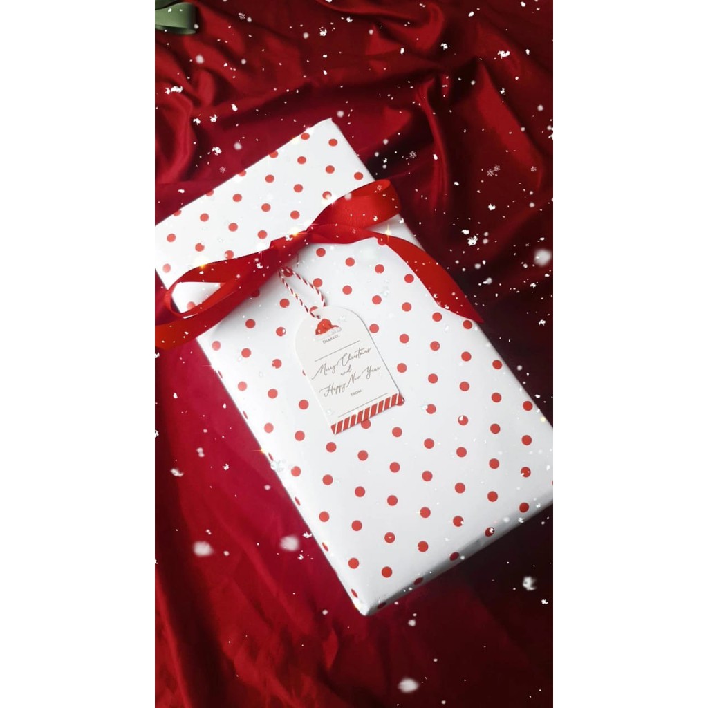 

KERTAS KADO TEMA NATAL / WRAPPING PAPER POLKADOT THEME