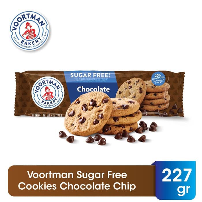 

Voortman Sugar Free Cookies Chocolate Chip 227gr