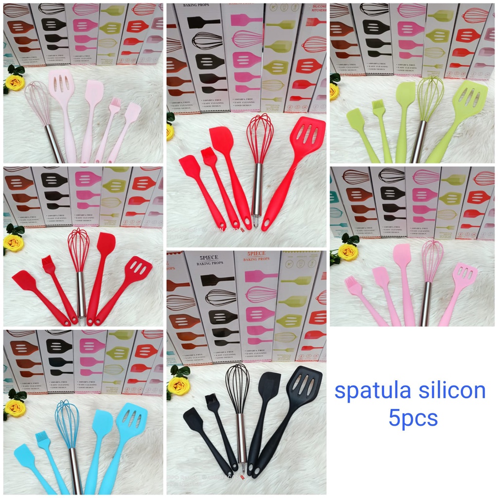 Spatula silicon set 5 pcs