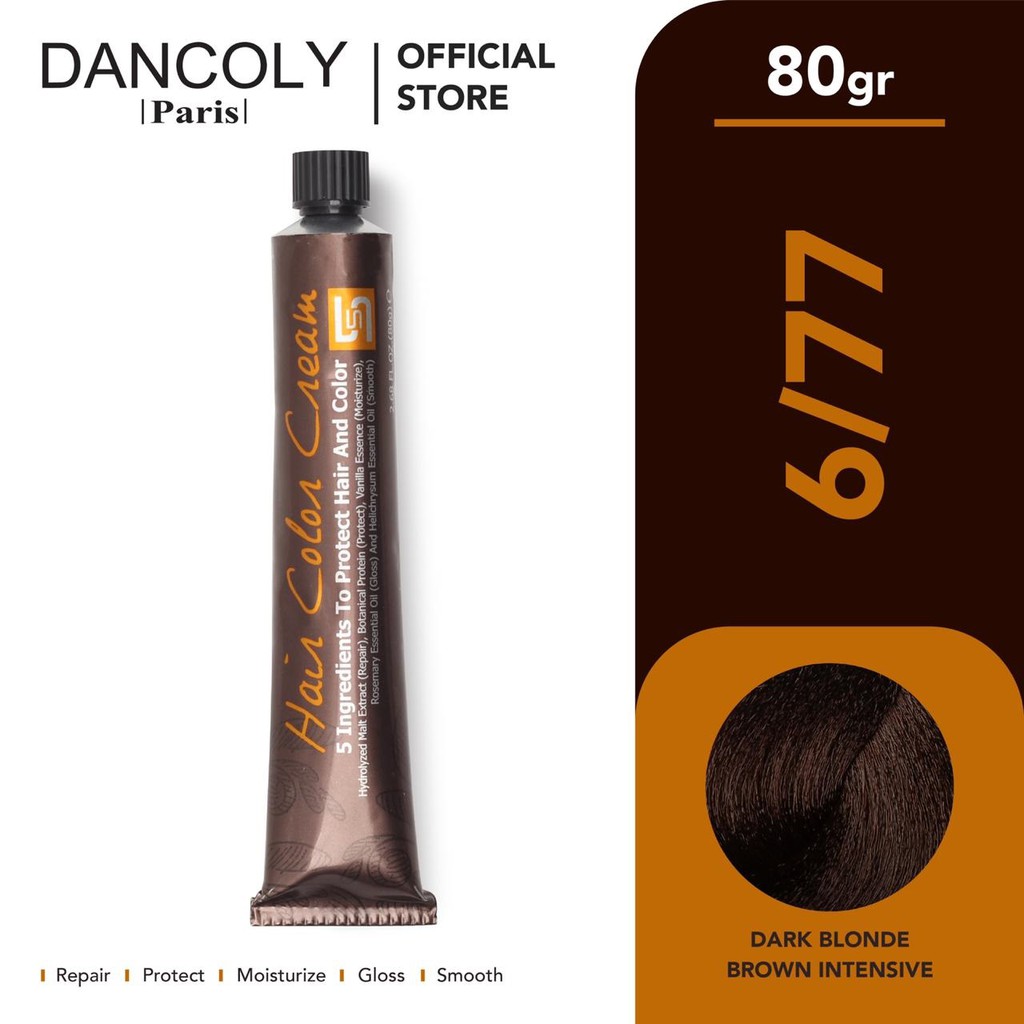 

Dancoly Hair Color / Cat Rambut 80 gr + Peroxide 100 ml ( 6 )