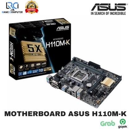 MOTHERBOARD ASUS H110M-K LGA 1151 DDR4 / ASUS H110M K