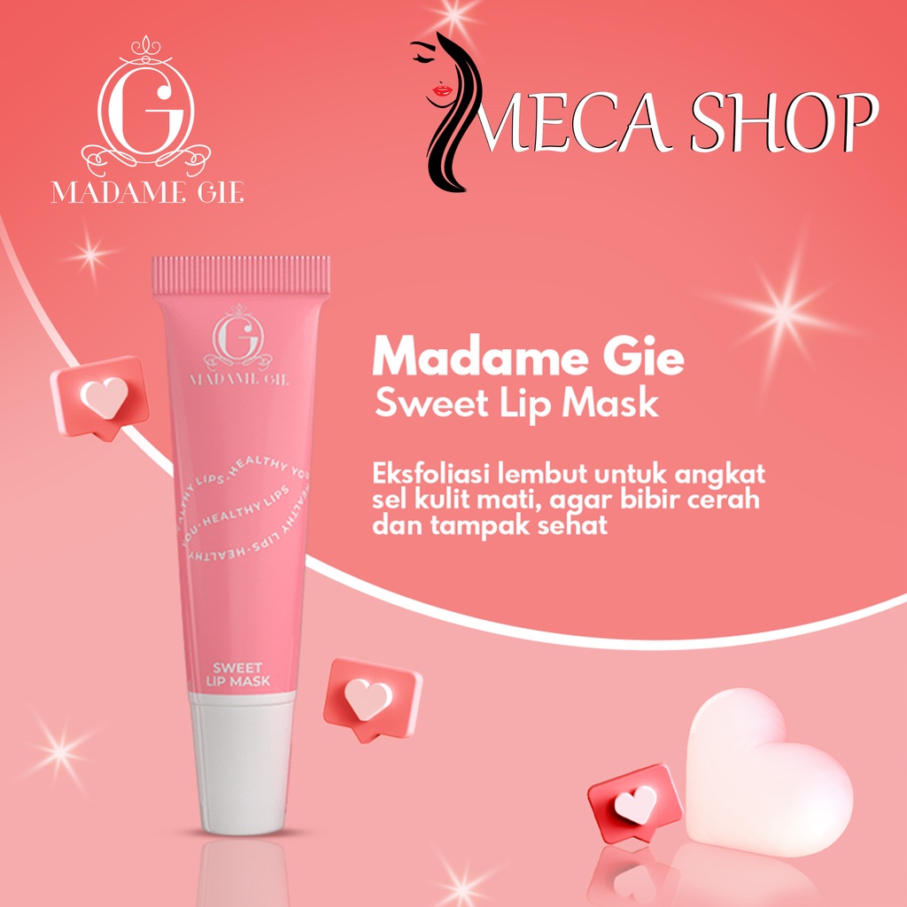 Madame Gie Sweet Lip Mask - Masker Scrub Bibir Cerah