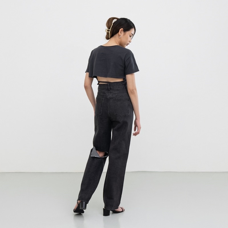 VIERLIN - Jeans 1533 - HW RIPPED JEANS KEKINIAN