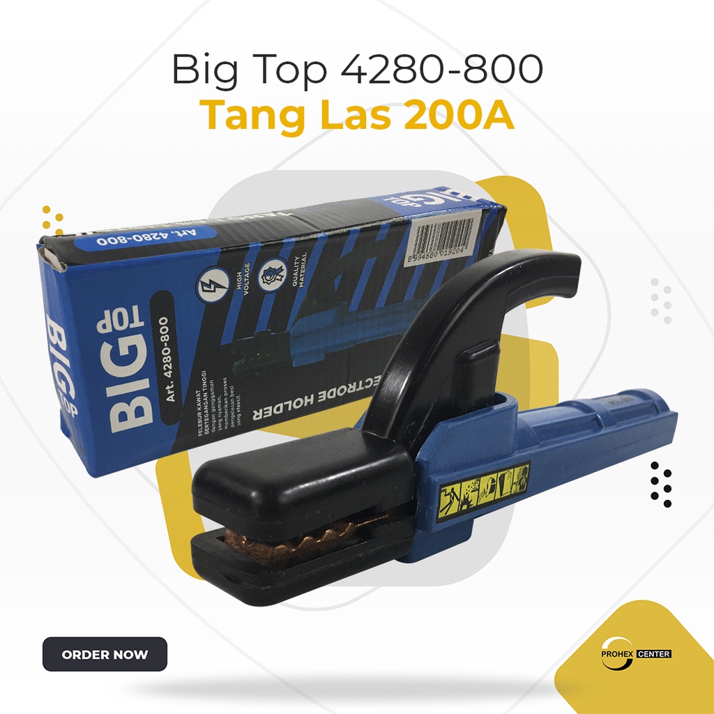 TANG LAS Welding Stang Gagang Pegangan Kawat Las Kecil 200A 200 Ampere - BIG TOP