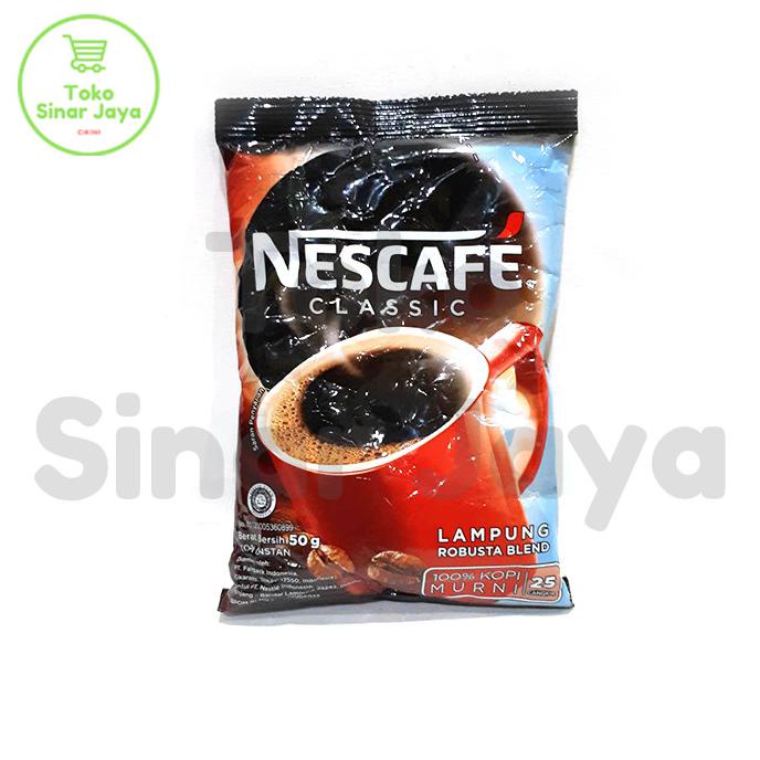 

Hemat Nescafe Classic Lampung Robusta Blend 50G Gilaa!!!