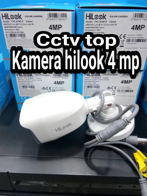 Paket cctv 8 chanel hilook 4mp + hdd 2TB komplit tinggal pasang