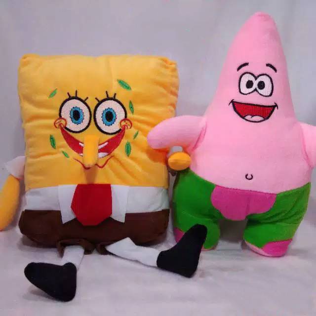 Boneka Spongebob jumbo dan Boneka Karakter patrick/boneka karakter spon/souvenir/murah terlaris