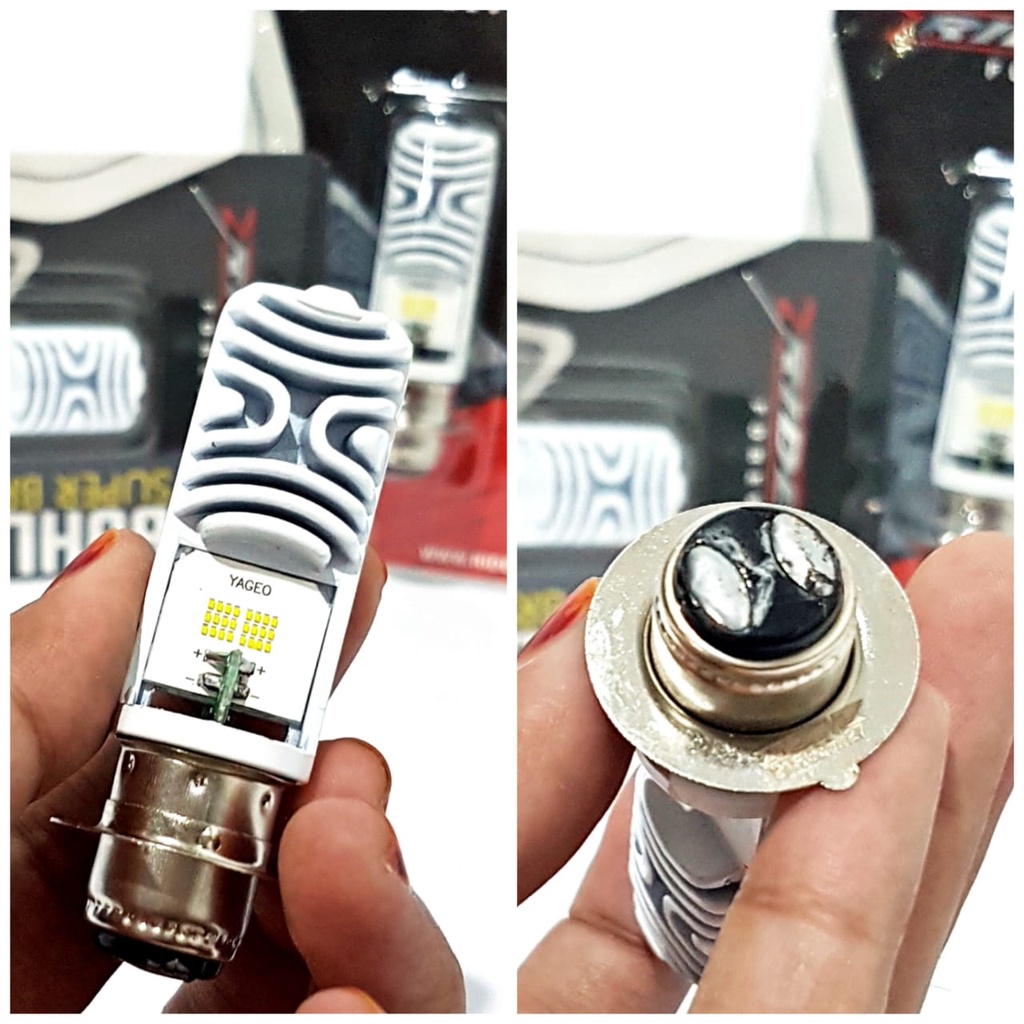 Bohlam Led Beat Vario Mio Grand Super Bright Ride It Lampu Dop Led H6 2 Sisi Dop Lampu Motor Bebek-1