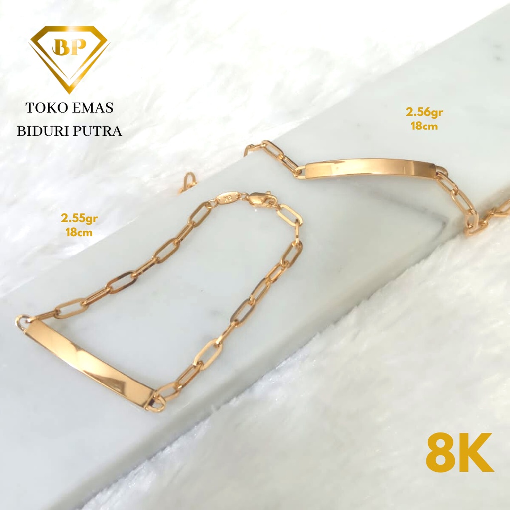 GELANG VARIASI ELEGANT PERHIASAN EMAS ASLI KADAR 8K/375 toko emas biduri putra