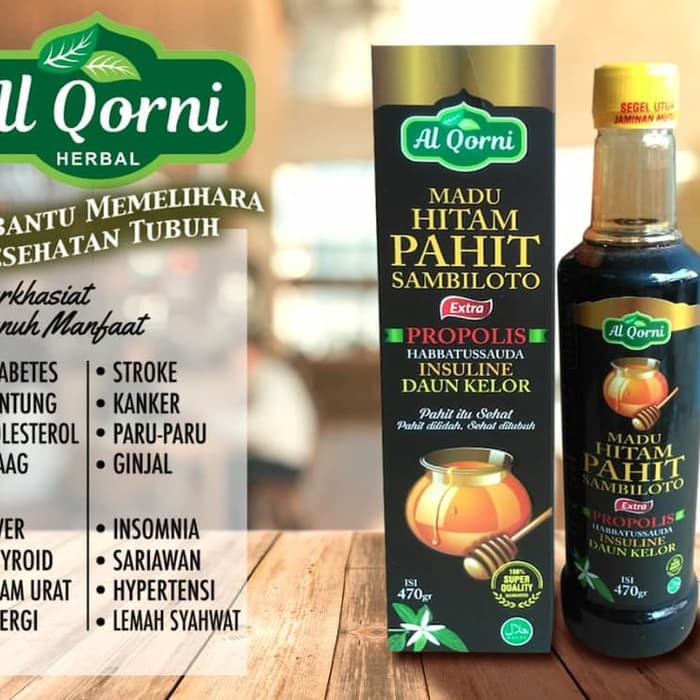 

madu hitam Diabetes sambiloto alqorni