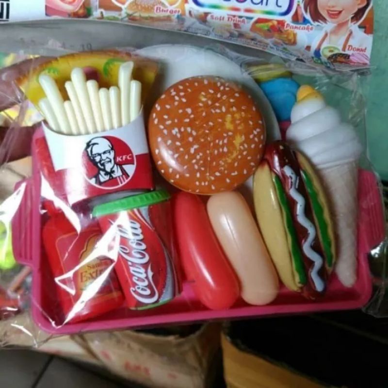 Mainan Anak KFC_Mainan Anak Makanan Restaurant

