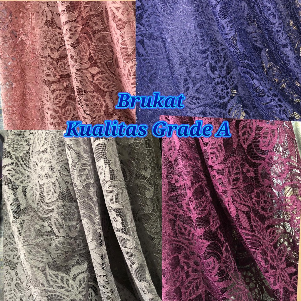 Kain Brukat Brokat Motif Harga setengah meter