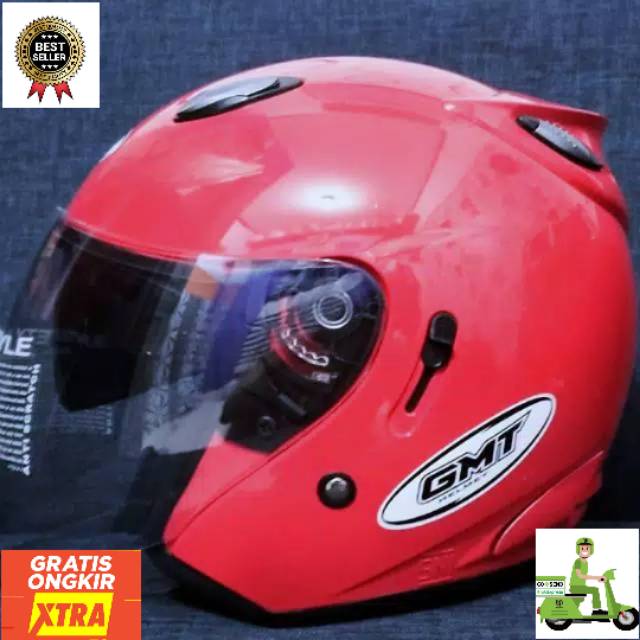HELM GMT CENTRO DOUBLE VISOR SNI KUALITAS TERBAIK HARGA HELM GMT CENTRO DOUBLE VISOR SNI KUALITAS TERBAIK HARGA