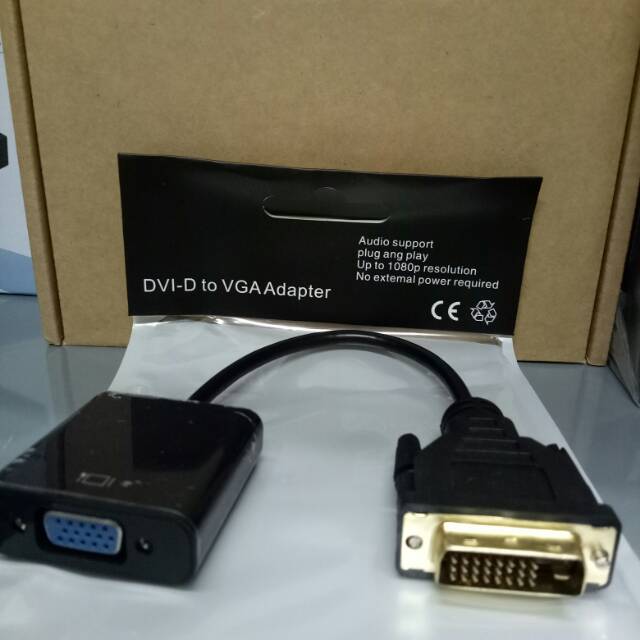 Kabel DVI-D To VGA Female Aktif