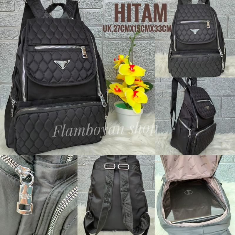 ORIGINAL Tas Ransel Chibao Laptop Wanita Import KOREA Tebal Anti Air Best Seller Terbaru