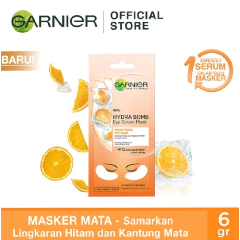 masker mata garnier/eye serum mask
