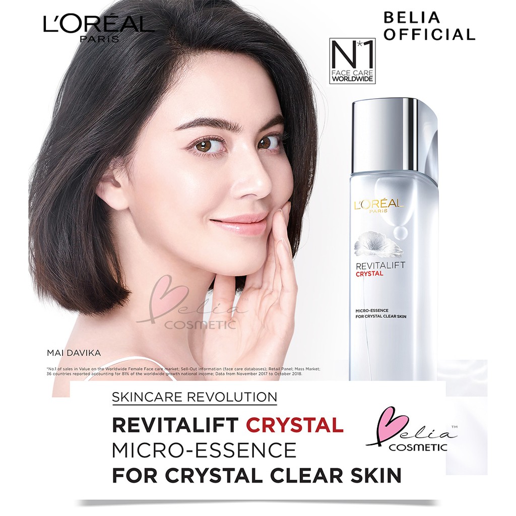 ❤ BELIA ❤ L'Oreal RevitaLIFT Crystal Micro Essence w Centella Asiatica + Skin Brightening LOREAL Serum 22 ml | 65 ml | 130 ml