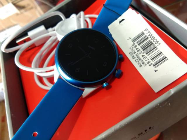 FOSSIL SPORT SMARTWATCH - 41MM BLUE Silicone (second like new)