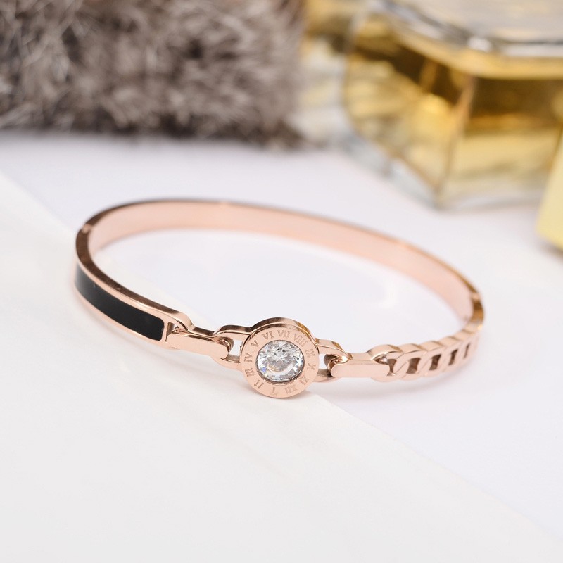 gelang bangle wanita cewek berlian fashion gold rose impor murah terbaru 2020 gak luntur