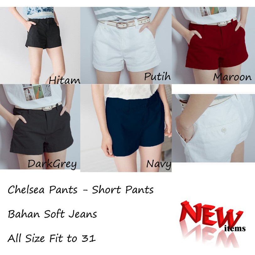 RISRUS FASHION  CHIEL CELANA  HOT PANTS WANITA CELANA  PENDEK  