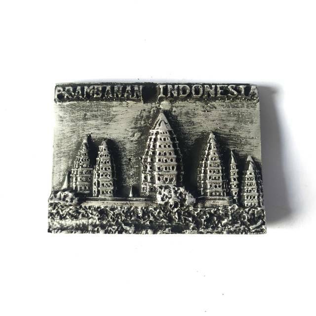 SOUVENIR MAGNET KULKAS CANDI PRAMBANAN INDONESIA UKURAN 9x5 cm - DEKORASI RUMAH