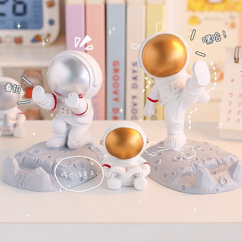 [littlecrab] Phone Holder Penyangga Penahan Handphone Tab Astronot Lucu Stand HP Bentuk Lucu Unik Luar Angkasa Dekorasi Kamar Cute Stationary Kit Berkualitas