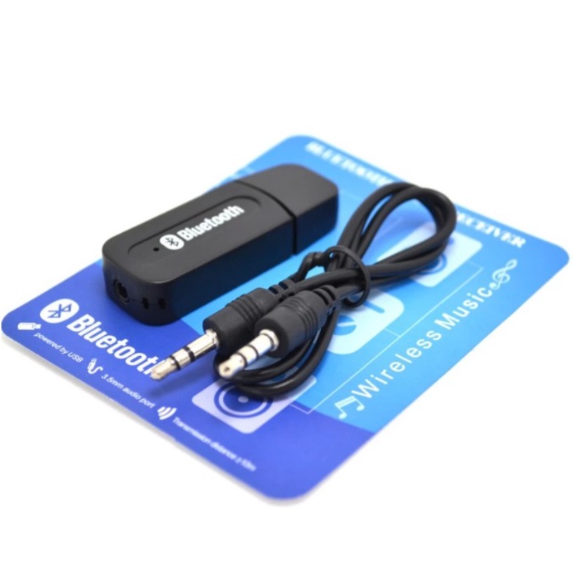 BAJ USB Bluetooth Audio Receiver CK02 USB wireless speaker musik HP 3.5mm reciever adapter kabel perangkat aux