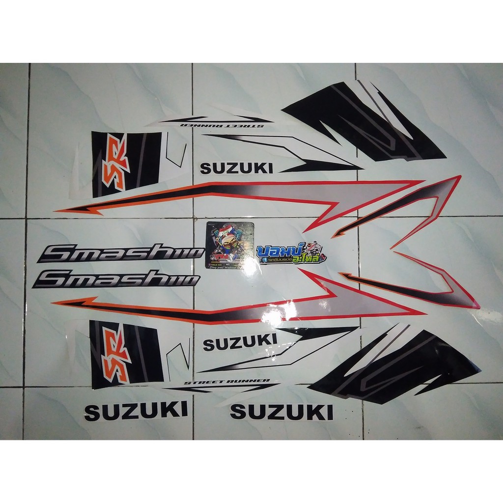 Sticker striping suzuki smash 110 motif ori
