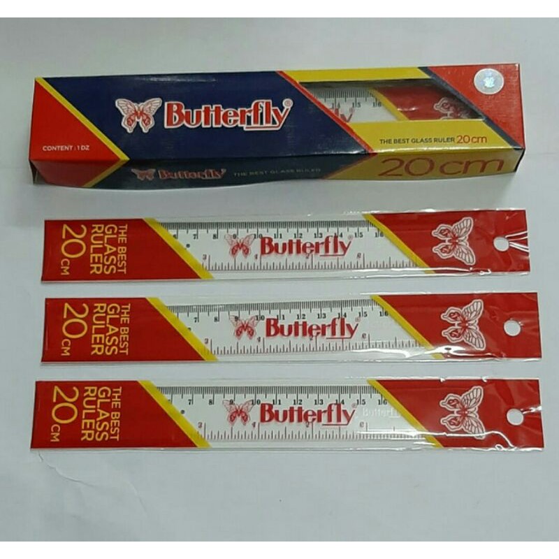 

Penggaris butterfly 20 cm