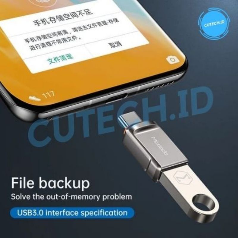 MCDODO OTG ADAPTER USB TYPE C USB 3.0 / OTG USB TO TYPE C MEDIA / OT-8730