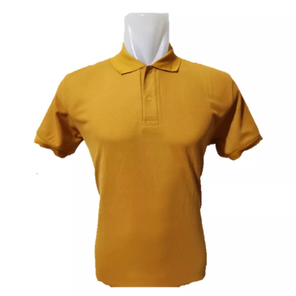 Kaos polos - Polo Mustard shirt pria | kaos kerah pria polo shirt lengan pendek | atasan baju kaos seragam polos grosir