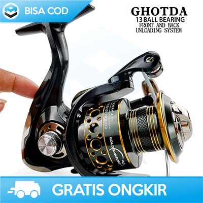 REEL SPINNING POWER HANDLE 13 - BALL BEARING GOLD SHARKING BK4000 ORI
