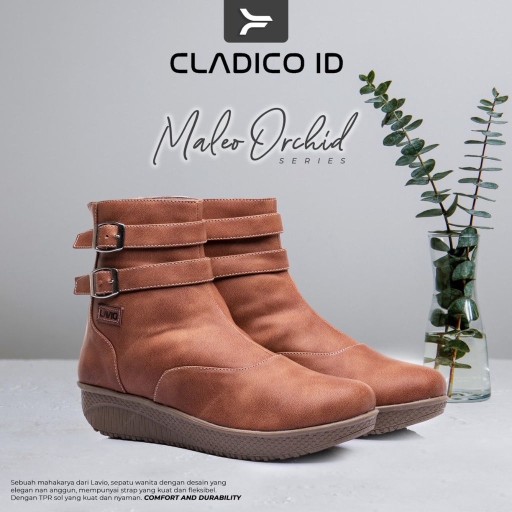 LAVIO Maleo Sepatu Boots Wanita Outdoor Model Boot Fashion Korea Model Keren dan Trendi