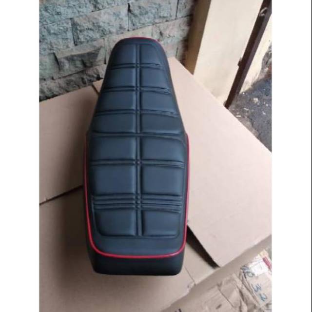 Jok motor rx king standar  modifikasi kain motif tahu spon siku