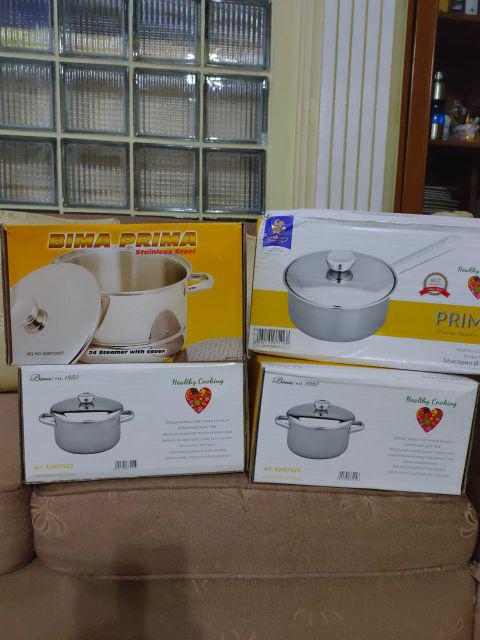 Panci Susu Bima 16cm 2007 Prima Stainless Steel Sauce Pan