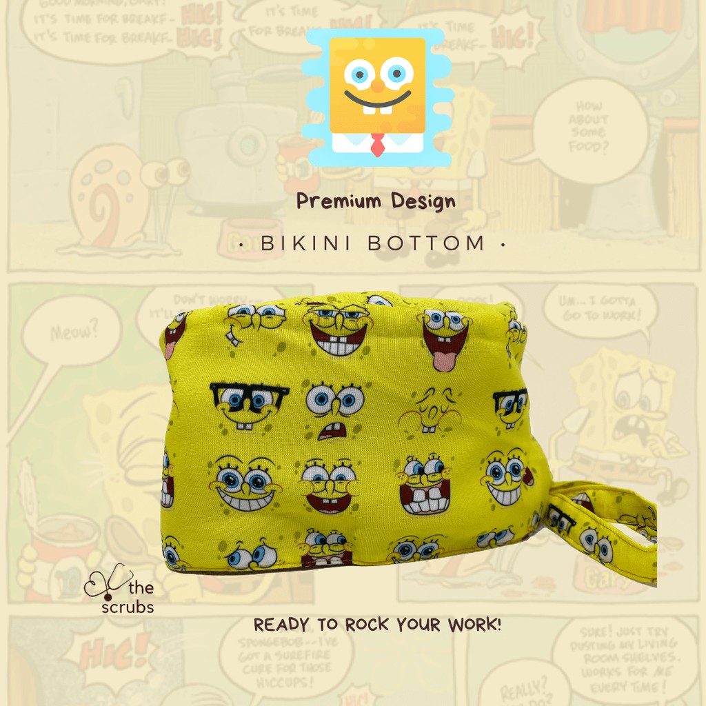 Napoli Premium (Surgical Hat/Surgical Cap) Bikini Bottom (Spongebob 2)