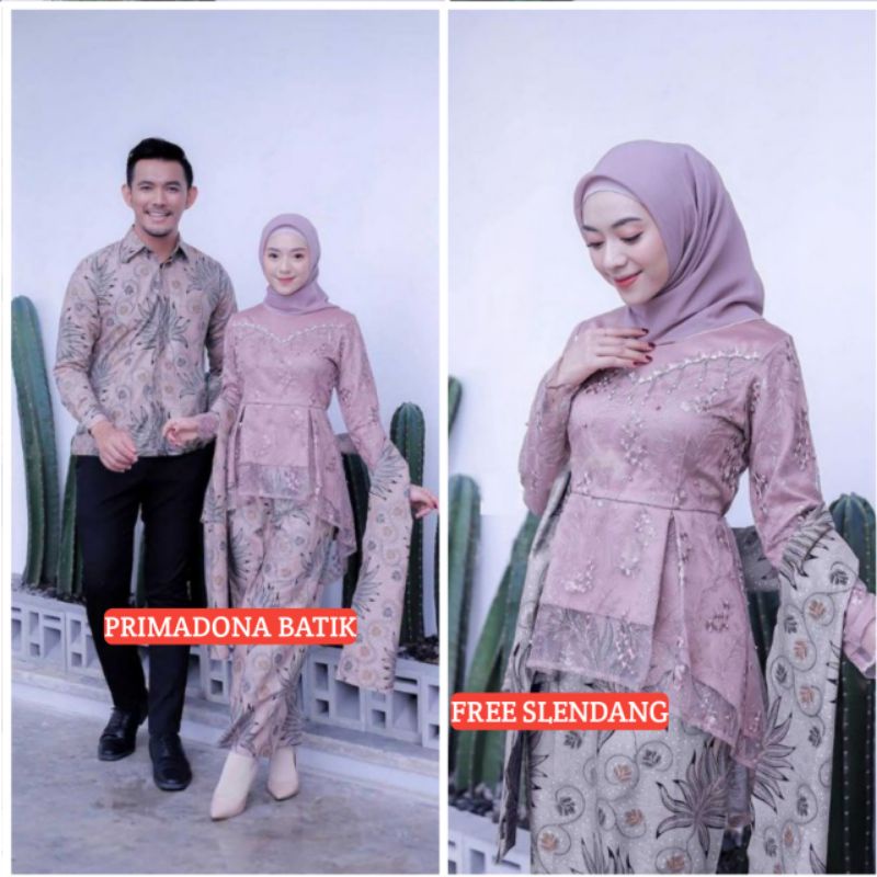 Couple Kebaya Modern Baju Wisuda Tunangan Lamaran Terbaru Baju Batik Brokat Couple