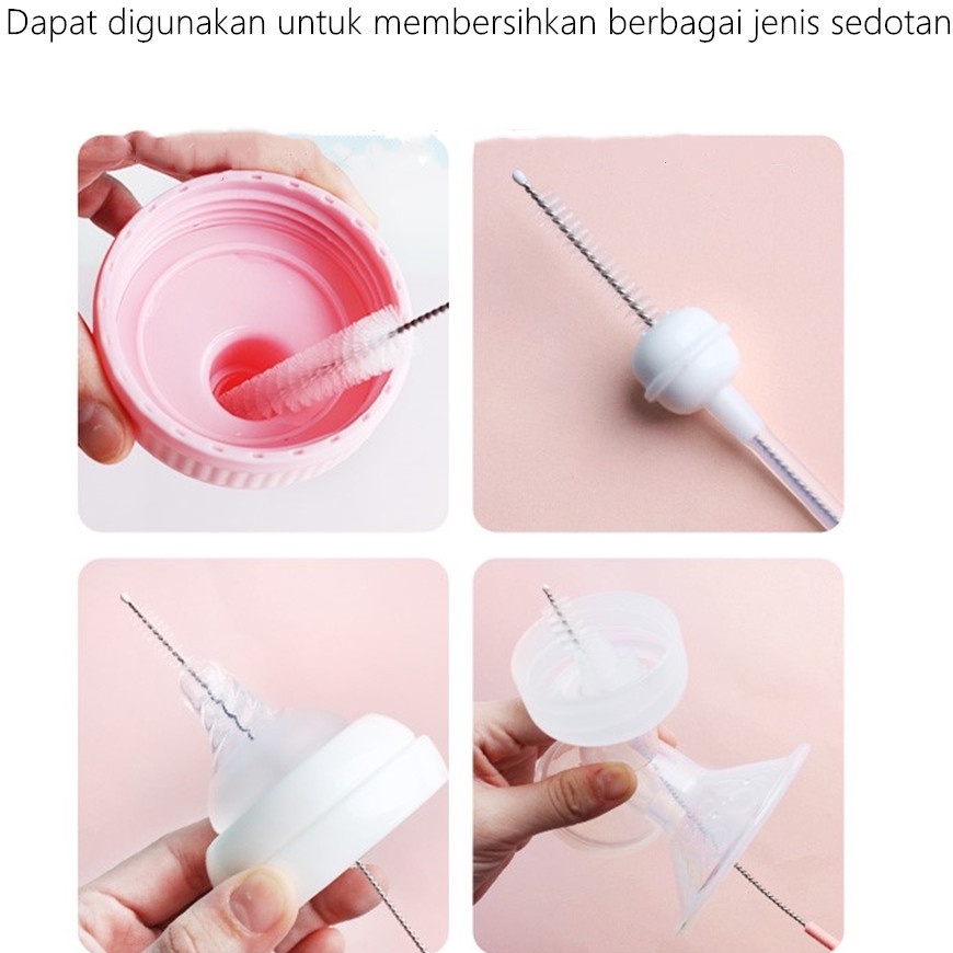 Sikat Sedotan Bahan Stainless /Sikat Pembersih Selang Sedotan/Straw Brush