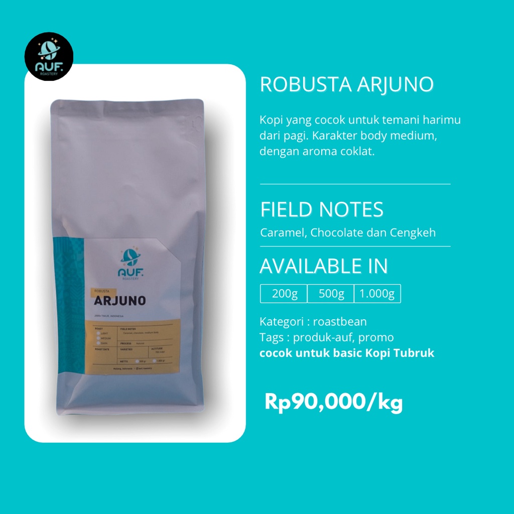 

Robusta Arjuno Natural Premium (Biji/Bubuk)