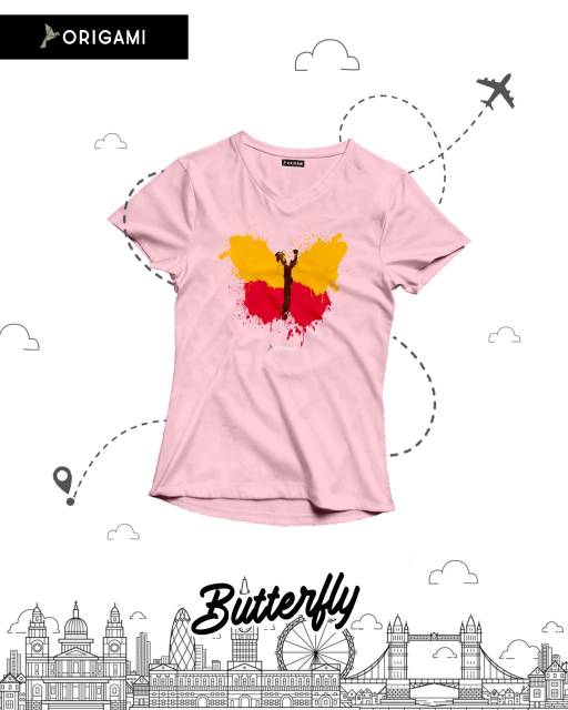 Kaos Anak Perempuan Origami sisa Size S saja