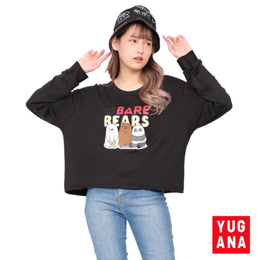 BRIA Sweater Crop XXL Jumbo Lengan Panjang Wanita