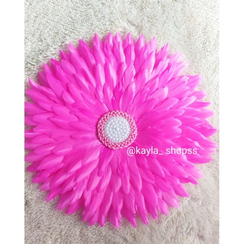 juju feathers cm / bulu hiasan dinding tanpa cermin